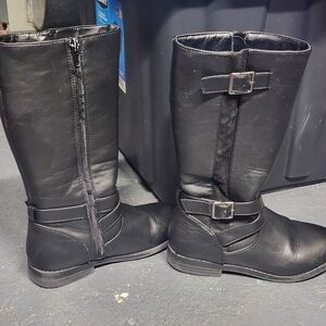 Thereabouts Black Knee Boots Girls Youth Size 1 - 2022